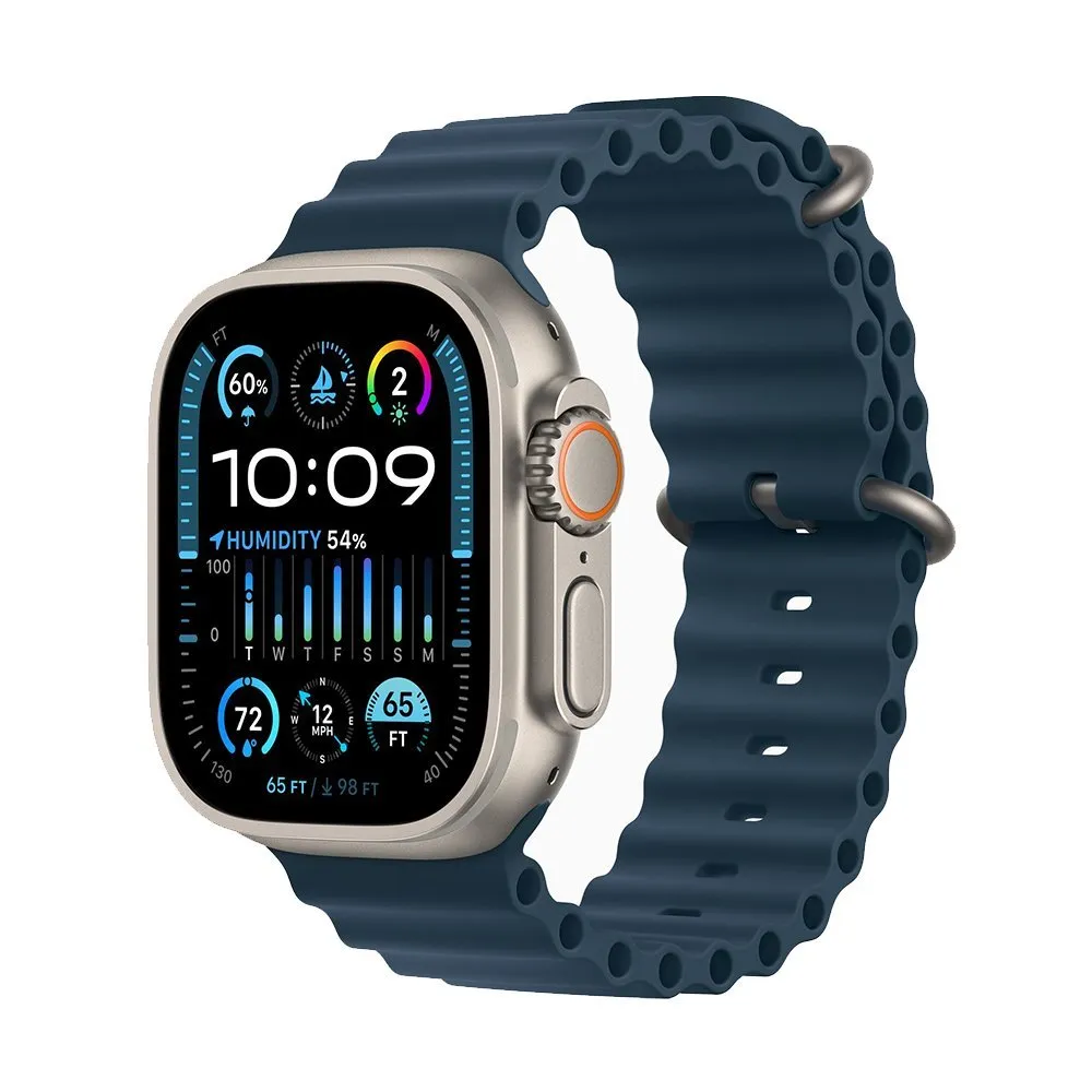 Apple Watch Ultra 2 49 mm (GPS+Cellular) Titanium Case Blue Ocean Band (One  Size) купить дешево онлайн по низкой цене в Невинномысске